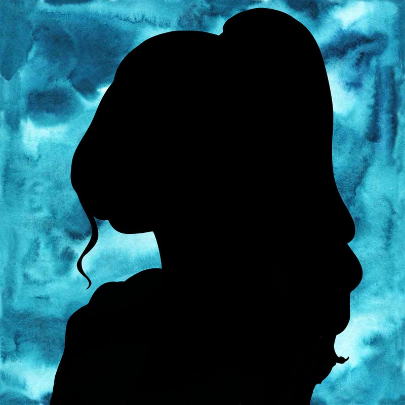 realistic girl with a high ponytail