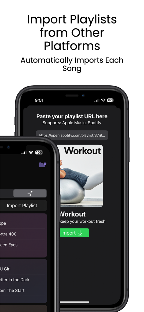 Openmusic - Interface for importing music playlists from other platforms into the Openmusic app
