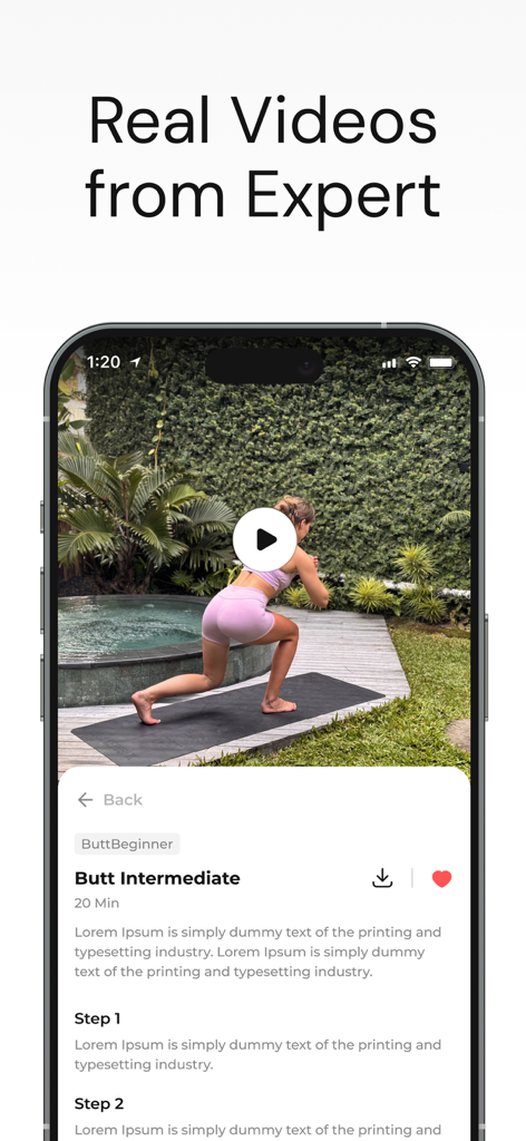 Butt Workout - BootyQ - Video de entrenamiento de glúteos dirigido por expertos en la aplicación BootyQ