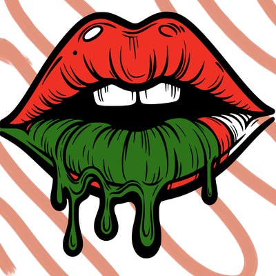 lips that look realistic and drip