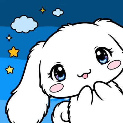 anime cinnamoroll cute fluffy