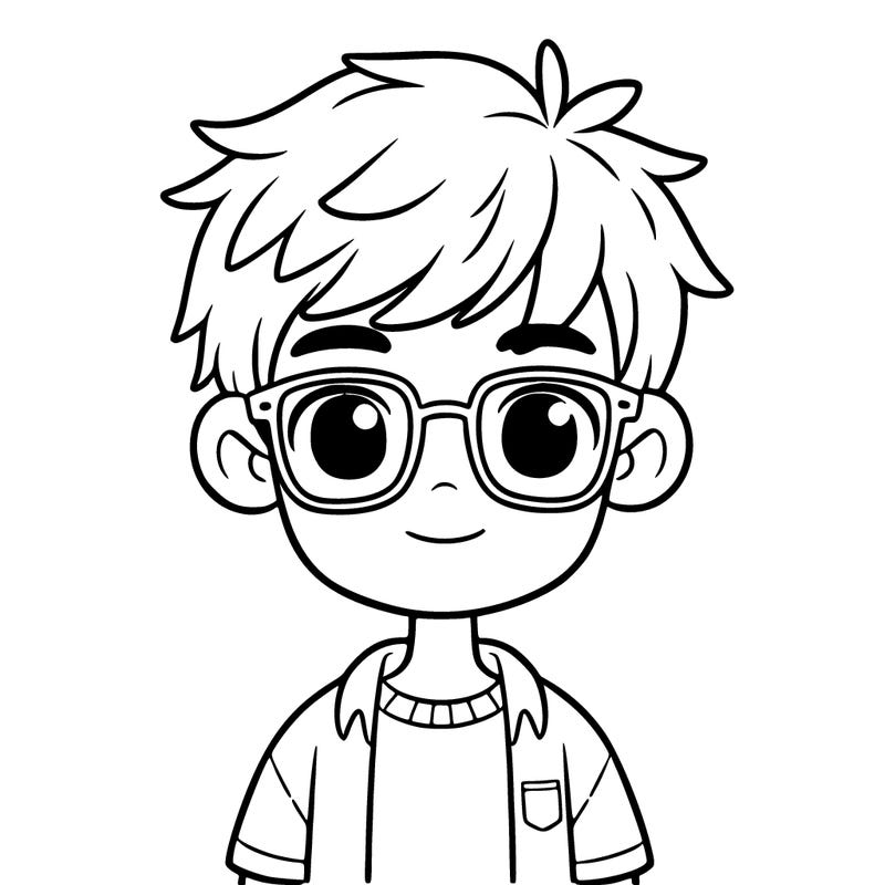 boy with glasses