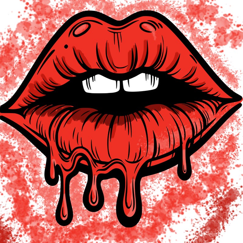 lips that look realistic and drip