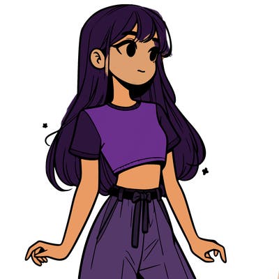 girl in a cute crop top