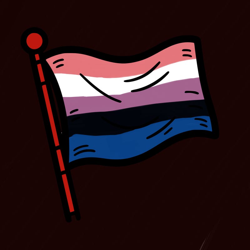 blank flag with straight