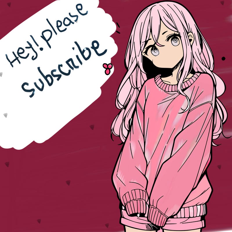 manga teen girl  in a sweater and baggy pants