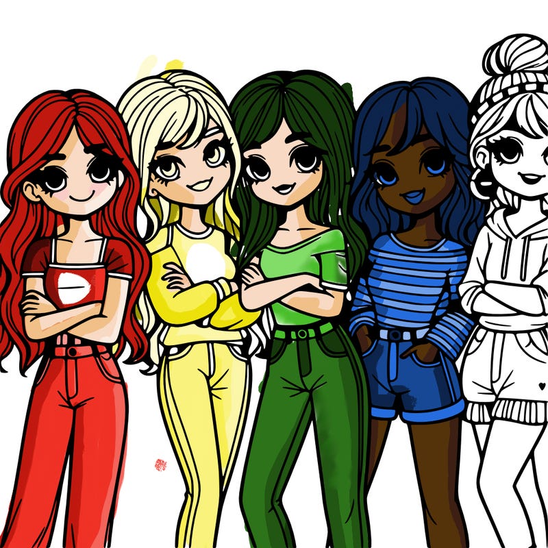 group of girl friends