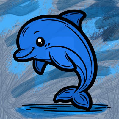 a cute dolphin
