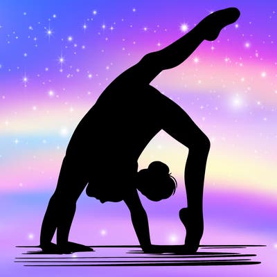 girl doing gymnastics