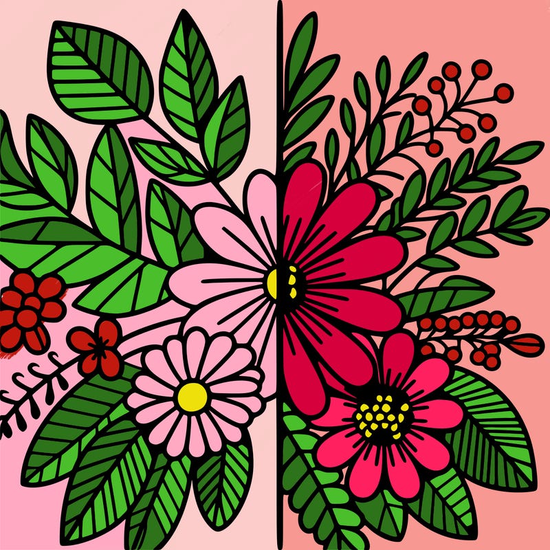 flowers split