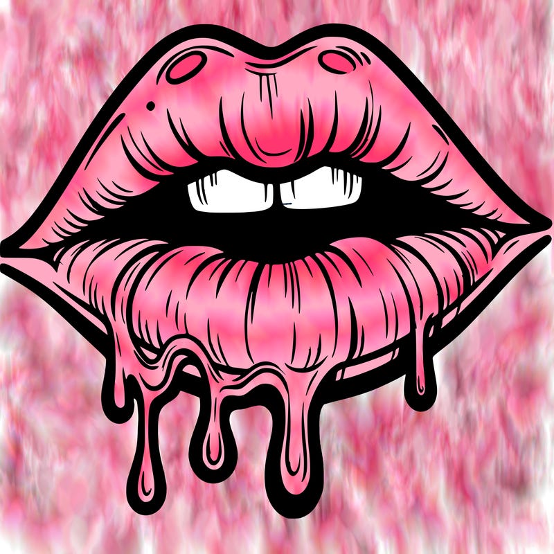 lips that look realistic and drip
