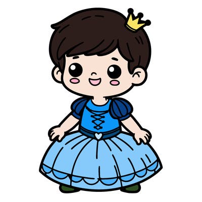 boy in princess dress