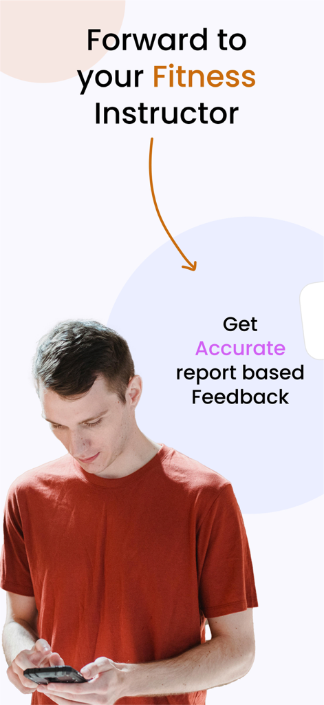 Fitycal - 3D Body Scan Tracker - A man using the Fitycal app to send his 3D body scan results to his fitness instructor for expert feedback.