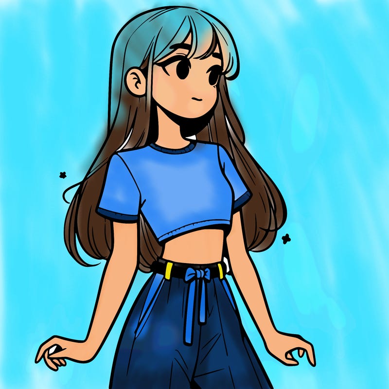 girl in a cute crop top