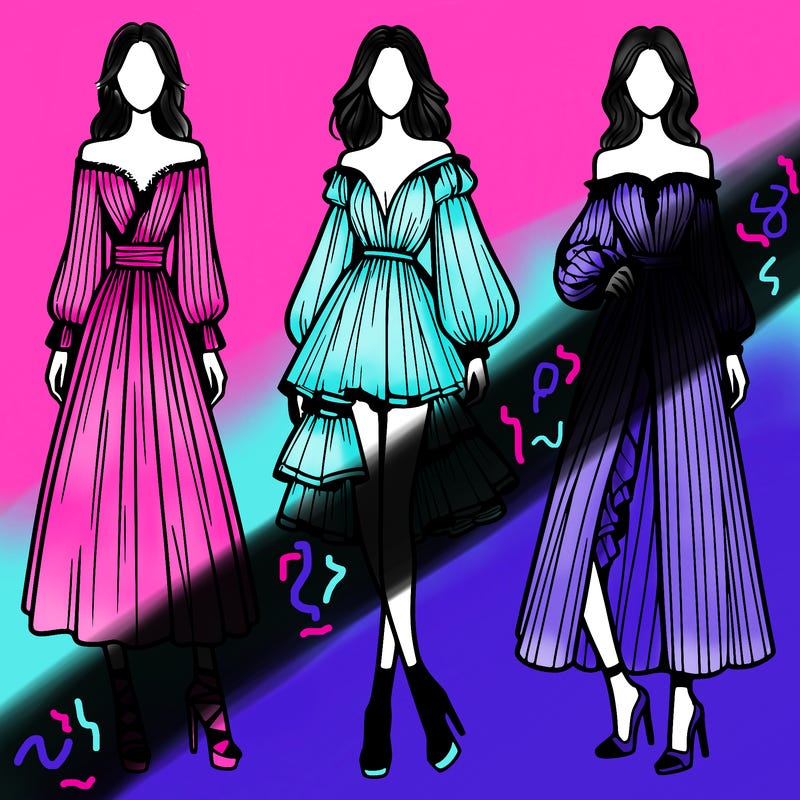 fashion models dresses