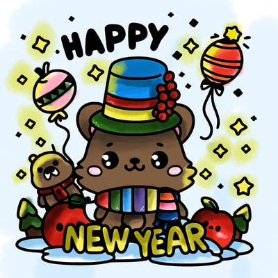 message : happy new year