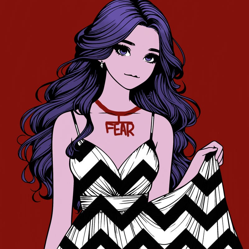 realistic girl in flowy silky prom dress