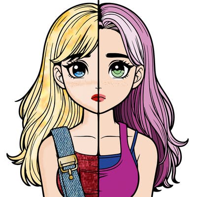 realistic girl split