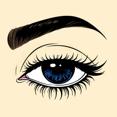 eye closed realistic