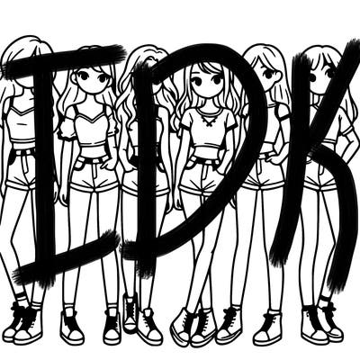 a group of girls wearing crop tops and shorts