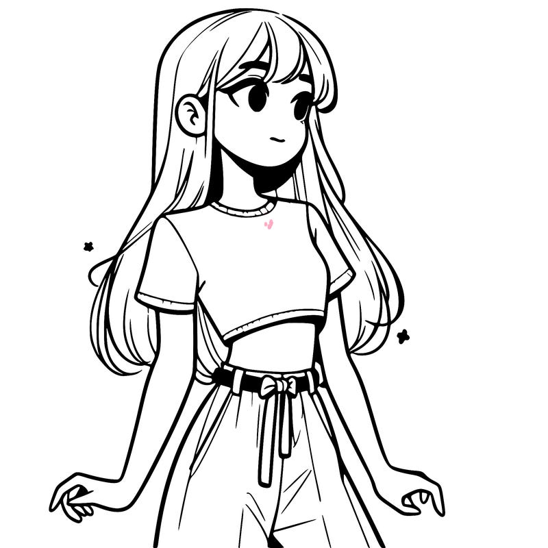 girl in a cute crop top