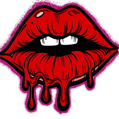 lips that look realistic and drip