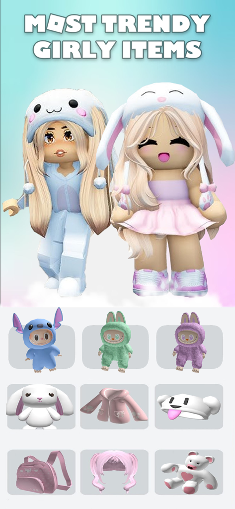 MasterBlox - Skins For Roblox - Une sélection d'articles vestimentaires et d'accessoires tendance et jolis pour avatars Roblox