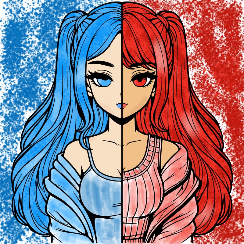 realistic girl split