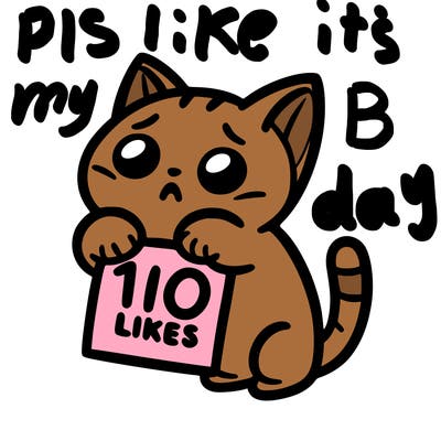 a cat begging for 10 likes