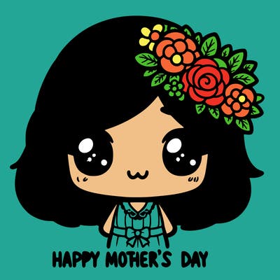 mothers day chibi drawing