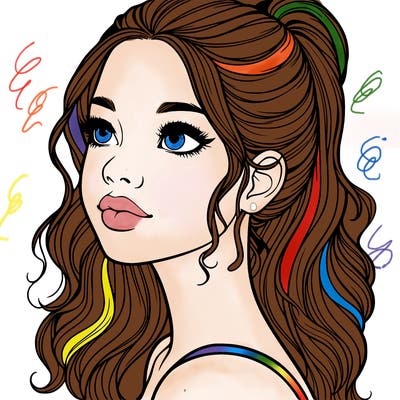 beautiful realistic girl