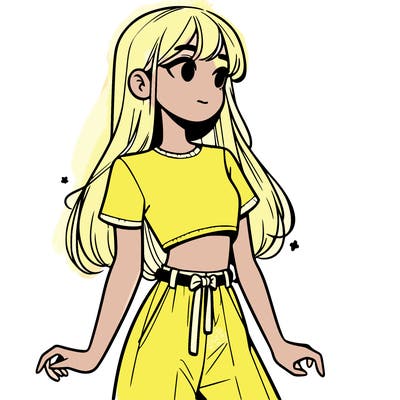 girl in a cute crop top