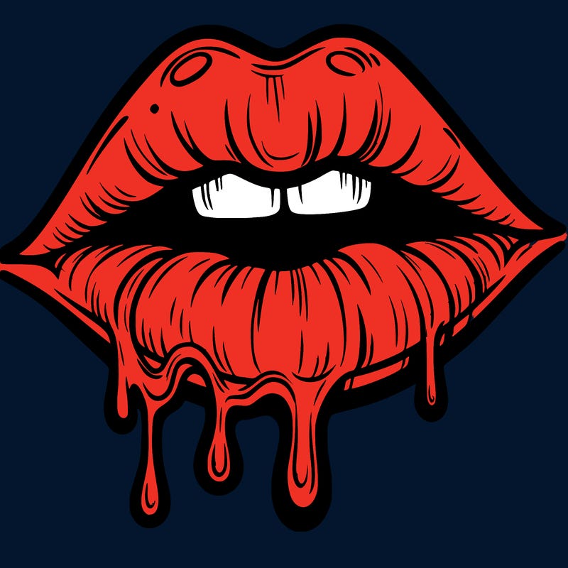 lips that look realistic and drip