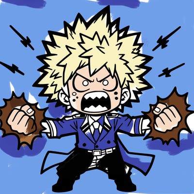 manga character bakugo