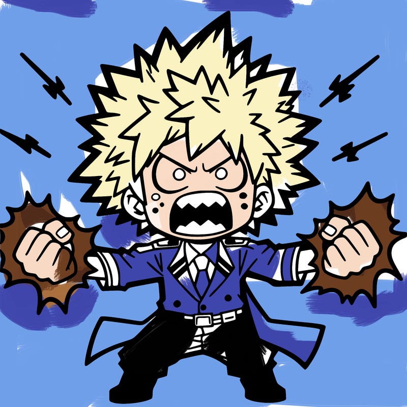 manga character bakugo