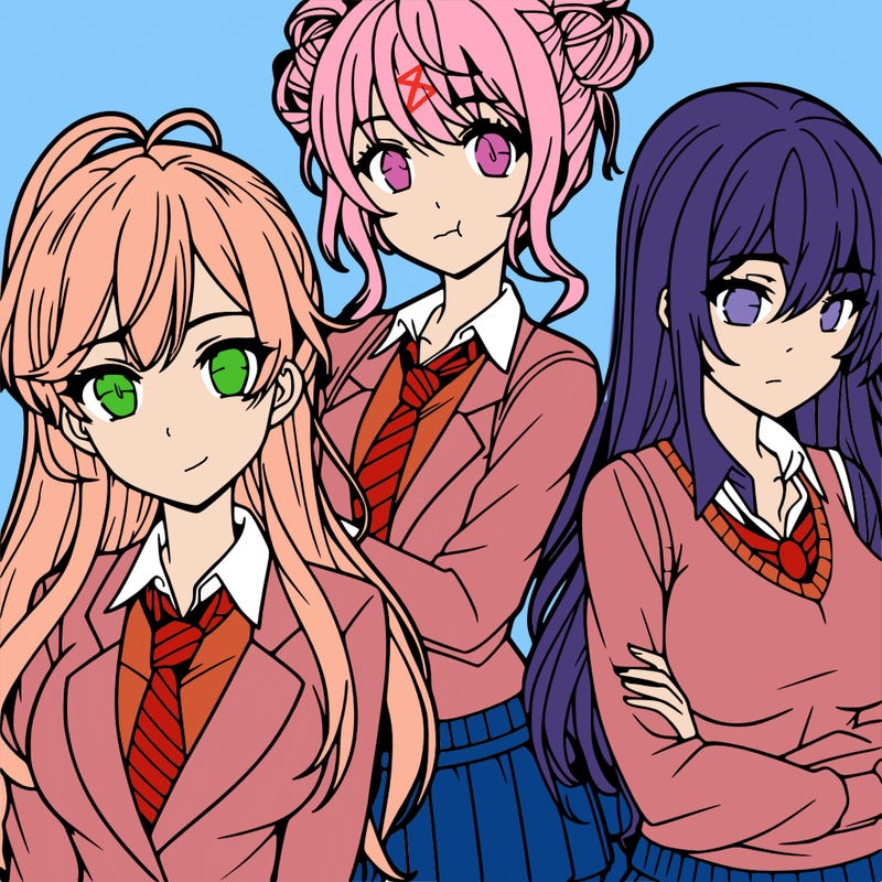 anime girls teenagers