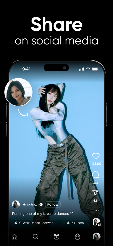 Dance AI: AI Dance Video Maker - Video di ballo IA generato da una foto condiviso sui social media.