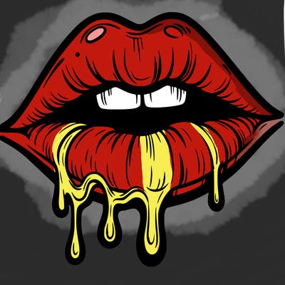 lips that look realistic and drip