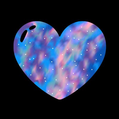 a blank heart
