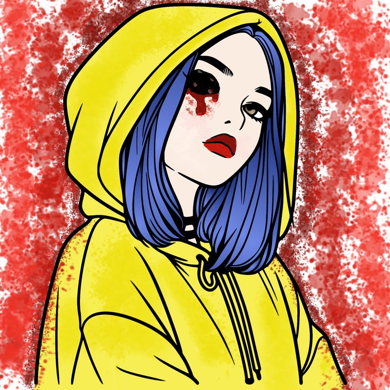 a realistic girl in a hoodie
