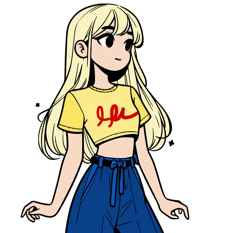 girl in a cute crop top