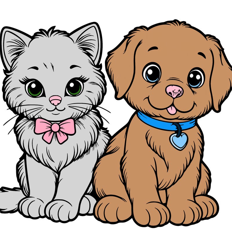 kitten and puppy