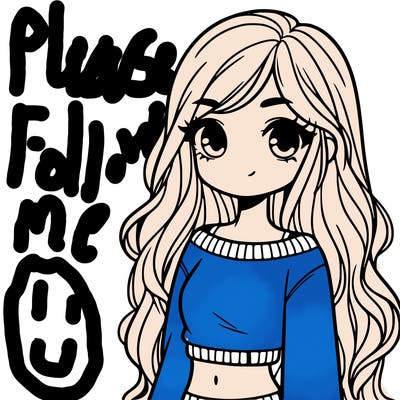 girl with long hair and a crop top with a sweater