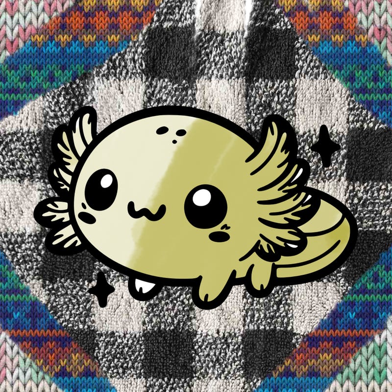 cute easy baby axolotl