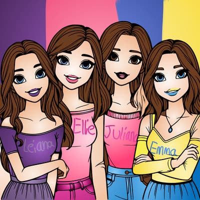 four realistic girl best friends