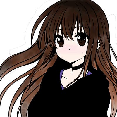 anime girl with long hair