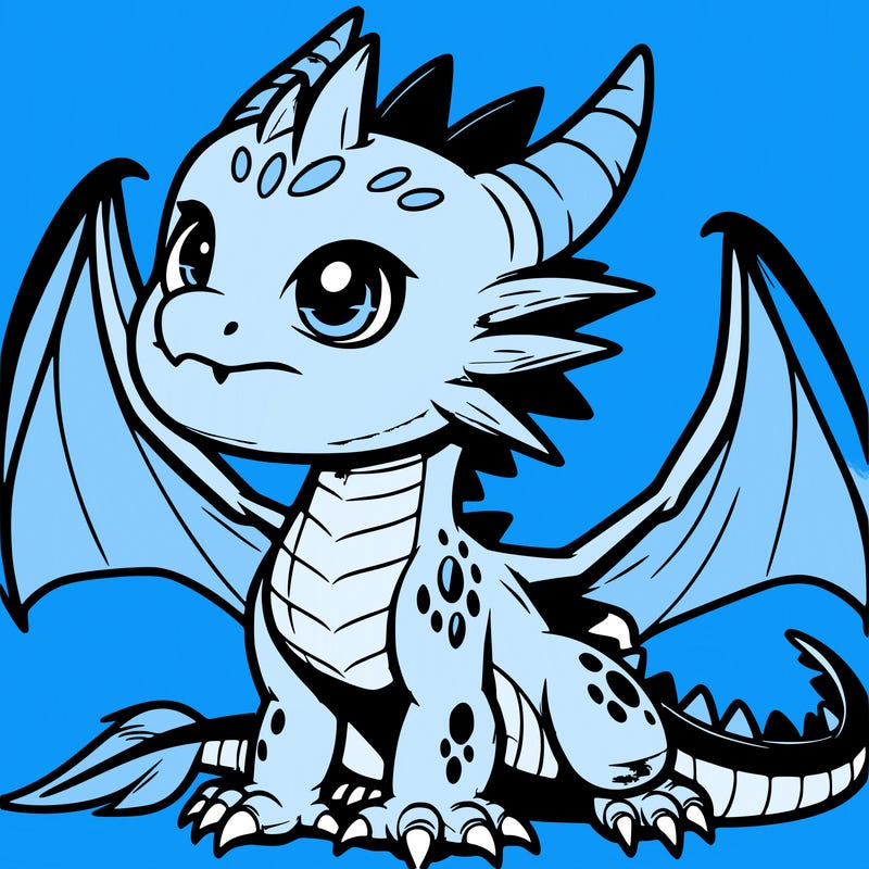 fierce baby night dragon