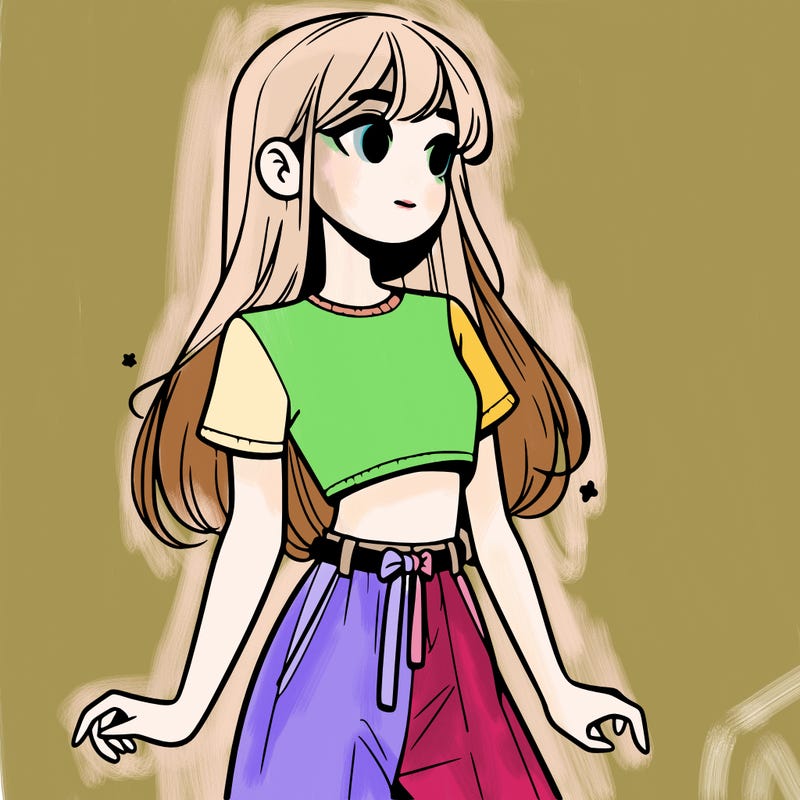 girl in a cute crop top