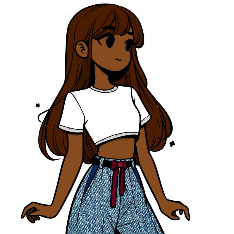 girl in a cute crop top