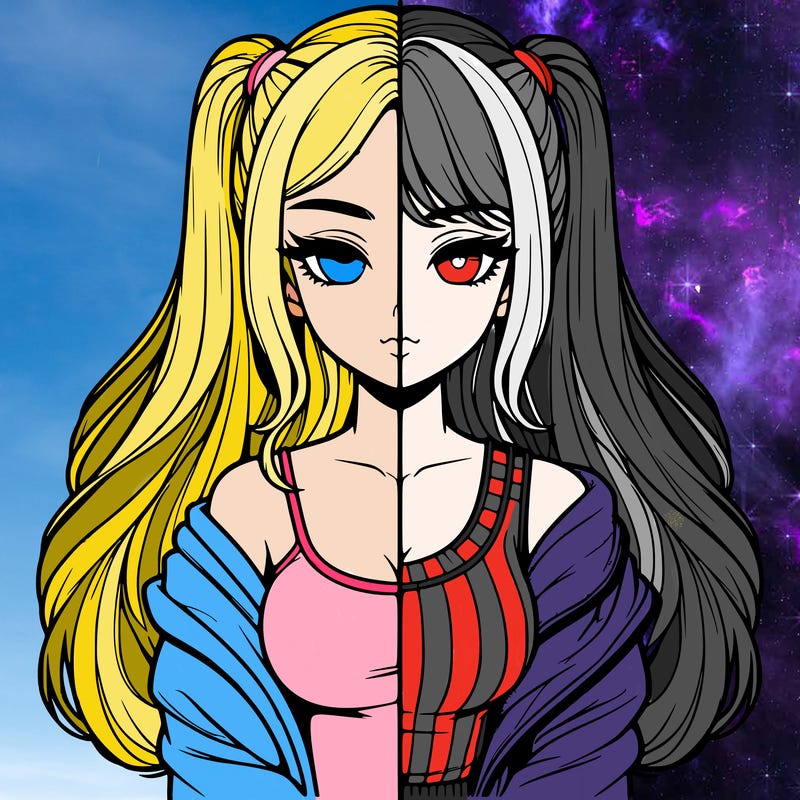 realistic girl split